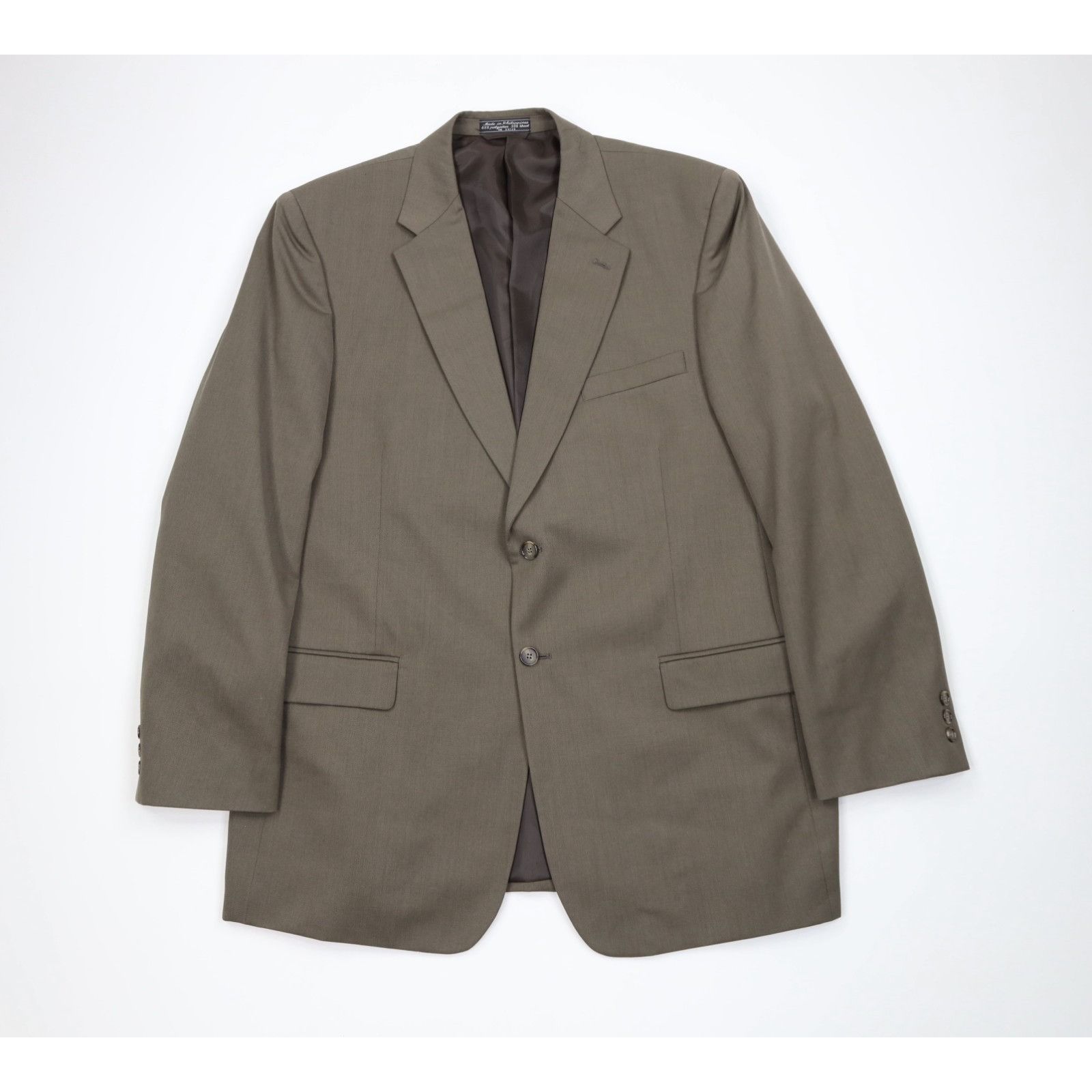 Vintage Vintage 90s Streetwear Wool Blend 2 Piece Wedding Suit Size 46L - 2 Thumbnail