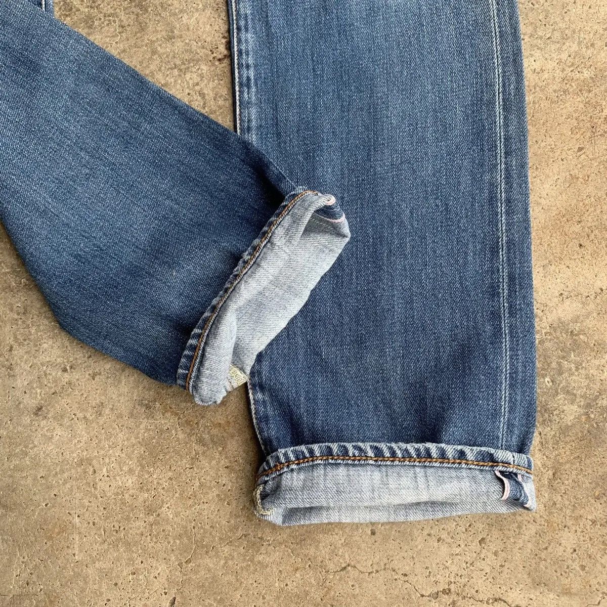 Kaihara Denim 💥 REDLINE JAPANESE VINTAGE 30x31 Blue Wash Jeans Pants Size US 30 / EU 46 - 5 Thumbnail