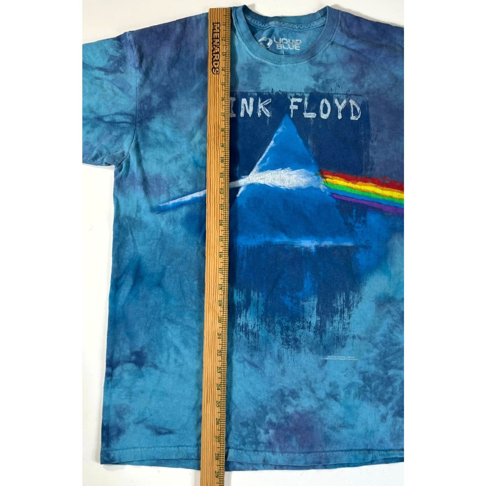 Liquid Blue Pink Floyd Tie Dye T-Shirt Liquid Blue Sz L Unisex Adults 2015 Blues Cotton Crew Neck Short Sleeve Vintage Graphics 2010-2019 Size US L / EU 52-54 / 3 - 6 Thumbnail