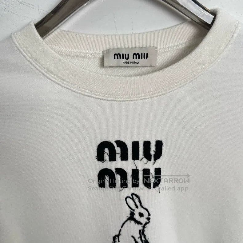 Miu Miu Miu Miu Size S Rabbit sweater limited to the year of the ra Size S / US 4 / IT 40 - 2 Thumbnail