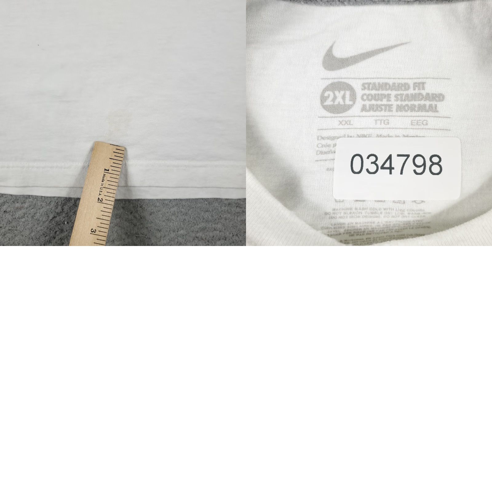 Nike Nike T Shirt Mens 2XL White Swoosh Casual Short Sleeve Adult Mens Nike T Shirt 2XL White Swoosh Casual Short Sleeve Adult Size US XXL / EU 58 / 5 - 8 Thumbnail