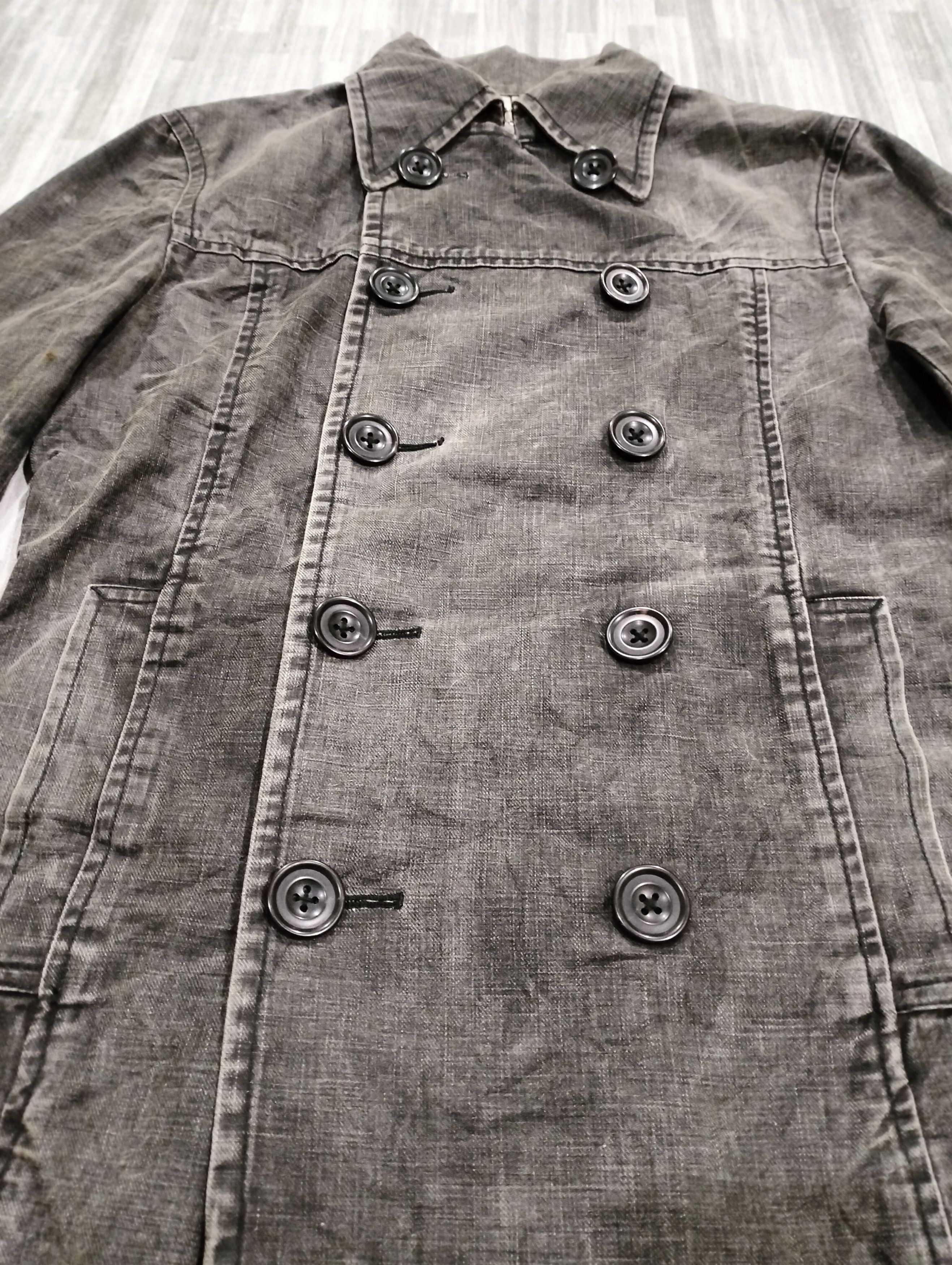 The Difference The Difference Rupert Double Breasted Jacket Stonewash Size US M / EU 48-50 / 2 - 10 Thumbnail