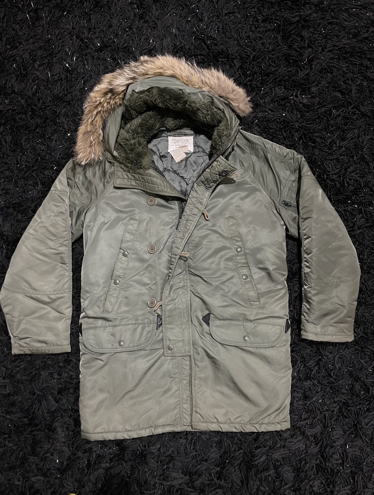 Alpha Industries × I. Spiewak And Sons × Vintage Spiewak N-3B Military Jacket Olive Green Size 38 Winter Heat Size US M / EU 48-50 / 2 - 1 Thumbnail