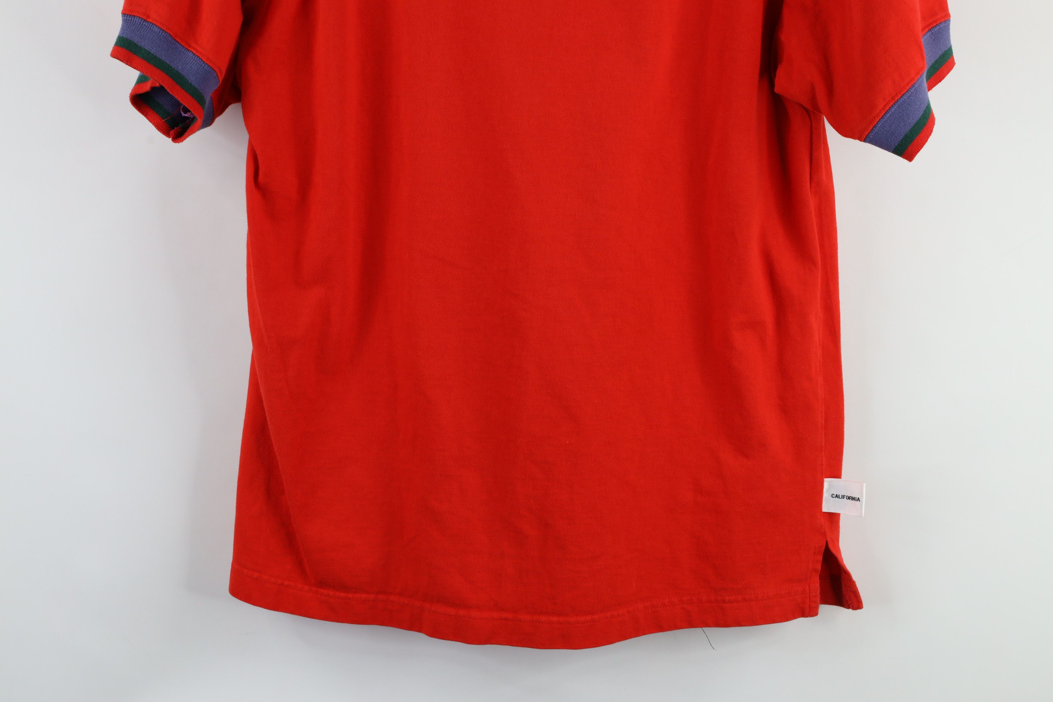 Vintage Vintage 90s Streetwear Out Horse Ringer T-Shirt Red USA Size US S / EU 44-46 / 1 - 11 Thumbnail