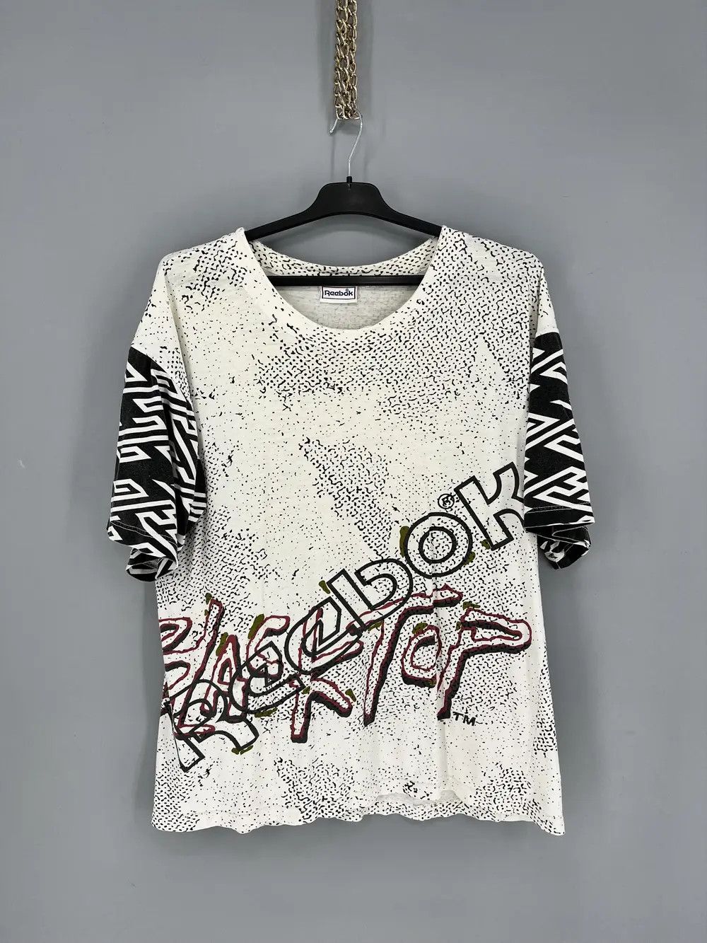 Reebok REEBOK BlackTop Vintage T-Shirt Big Logo Tee Basketball 90s Size US XL / EU 56 / 4 - 6 Thumbnail