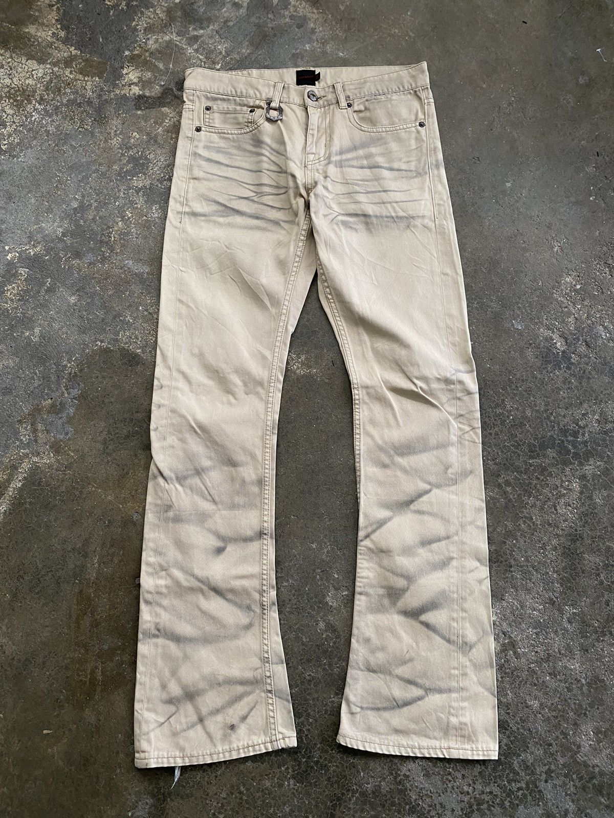 Jackrose Slim Flare Beige Denim
