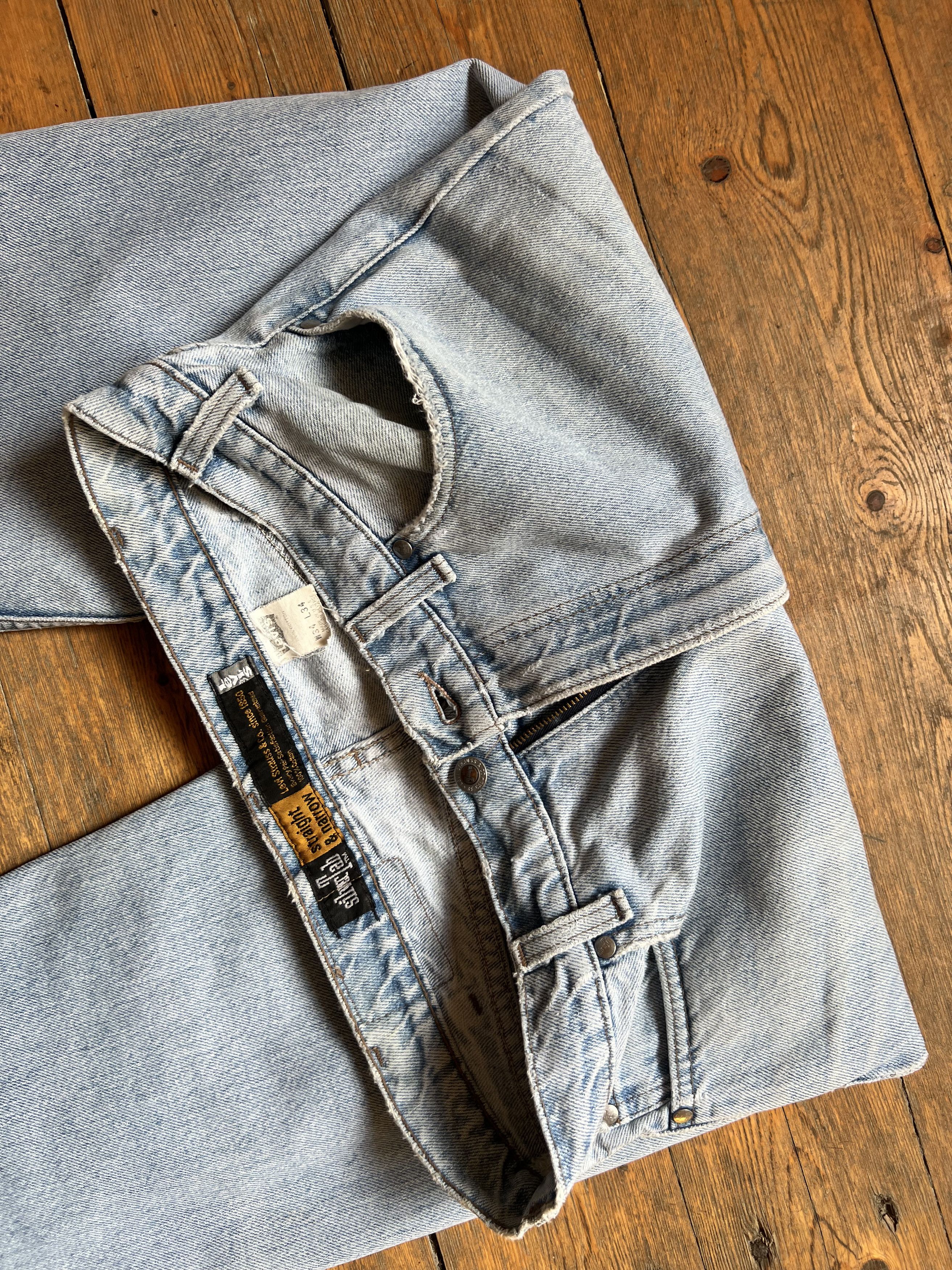 Levi's Vintage Clothing Levis Silver Tab Straight & Narrow Denim Jeans Pair Pants Size US 34 / EU 50 - 7 Thumbnail