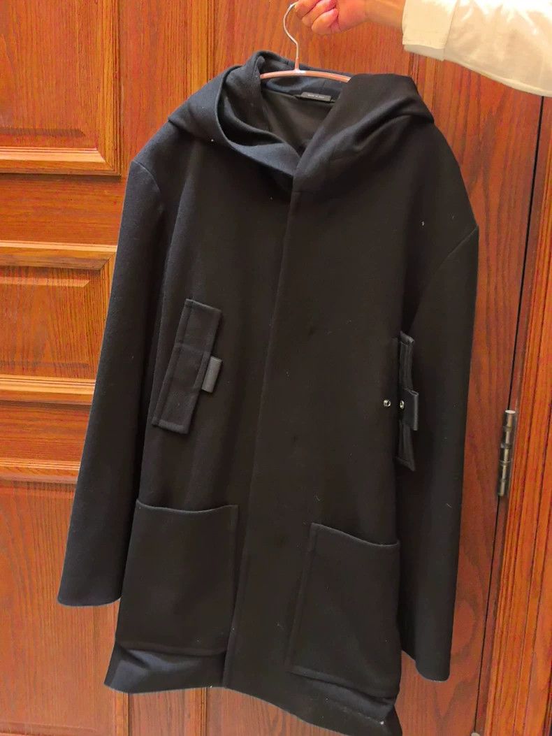Jil Sander Jil Sander Black hooded jacket Size M / US 6-8 / IT 42-44 - 1 Thumbnail