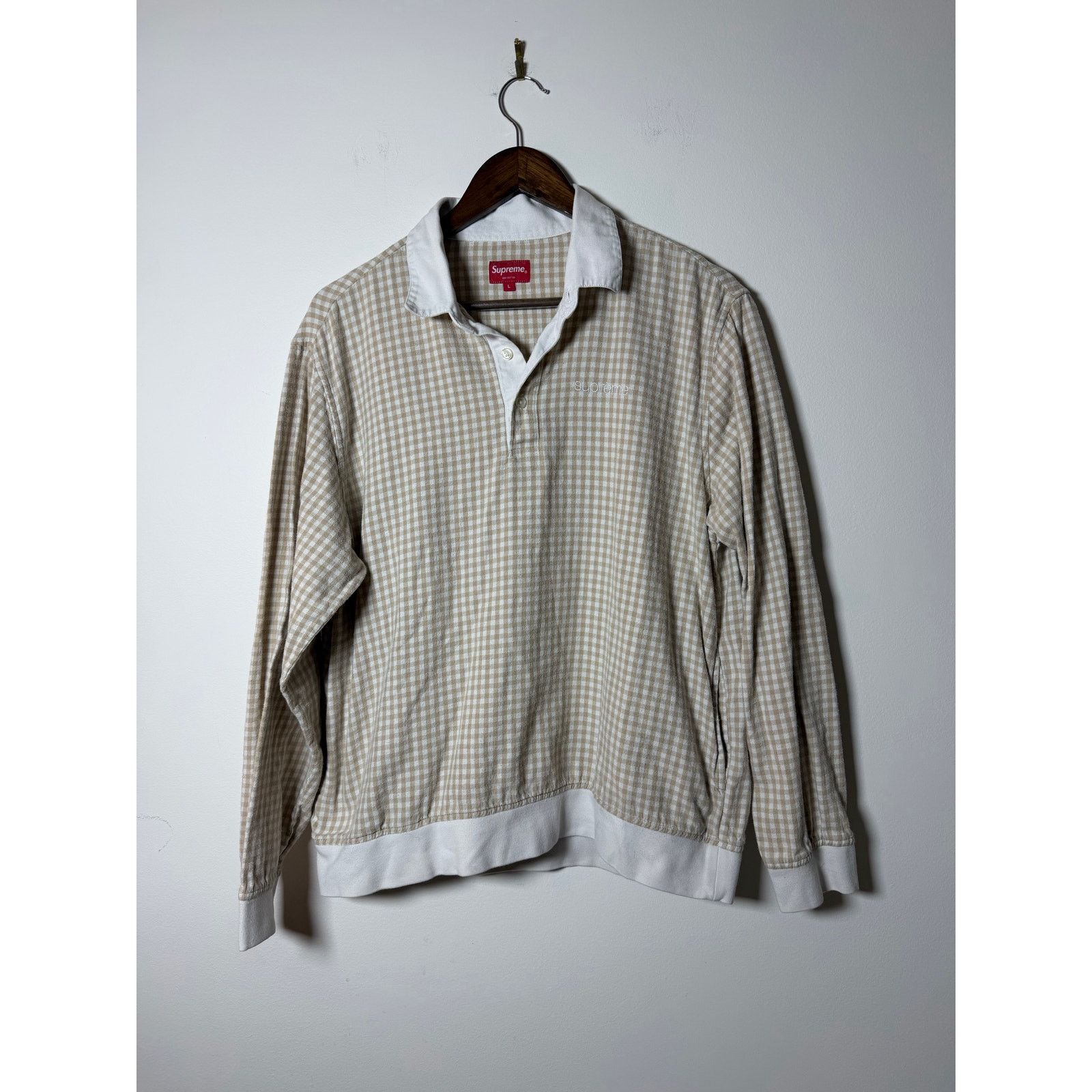 トップス Supreme Plaid knit ss Polo M Plaid Knit S/S Polo - spring/summer 2024 - Supreme