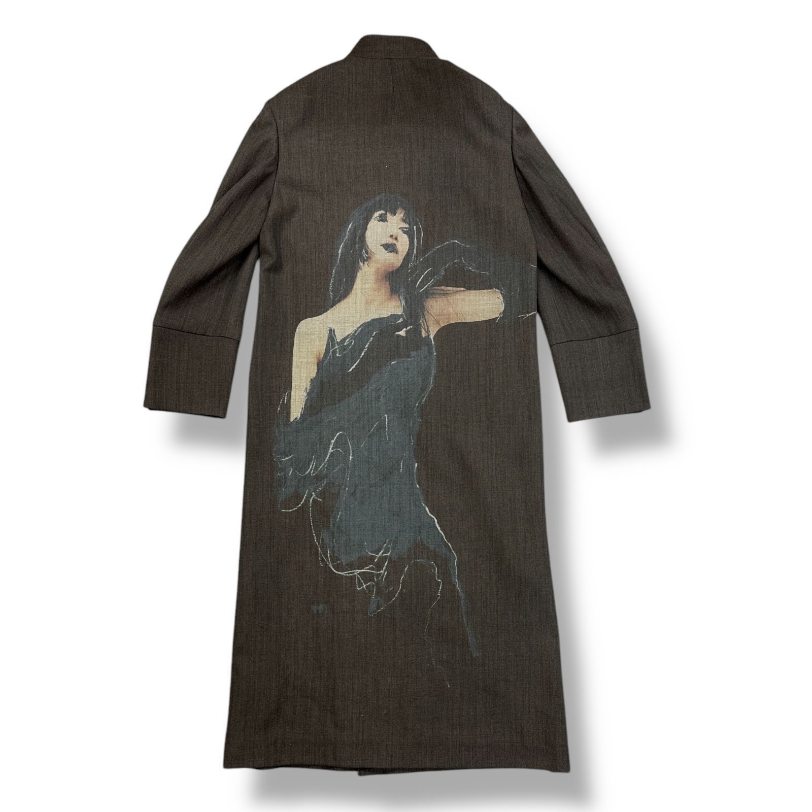 Yohji Yamamoto yohji yamamoto pour homme 24AW WOMEN PRINT 20BS LONG JACKET Size US M / EU 48-50 / 2 - 1 Thumbnail