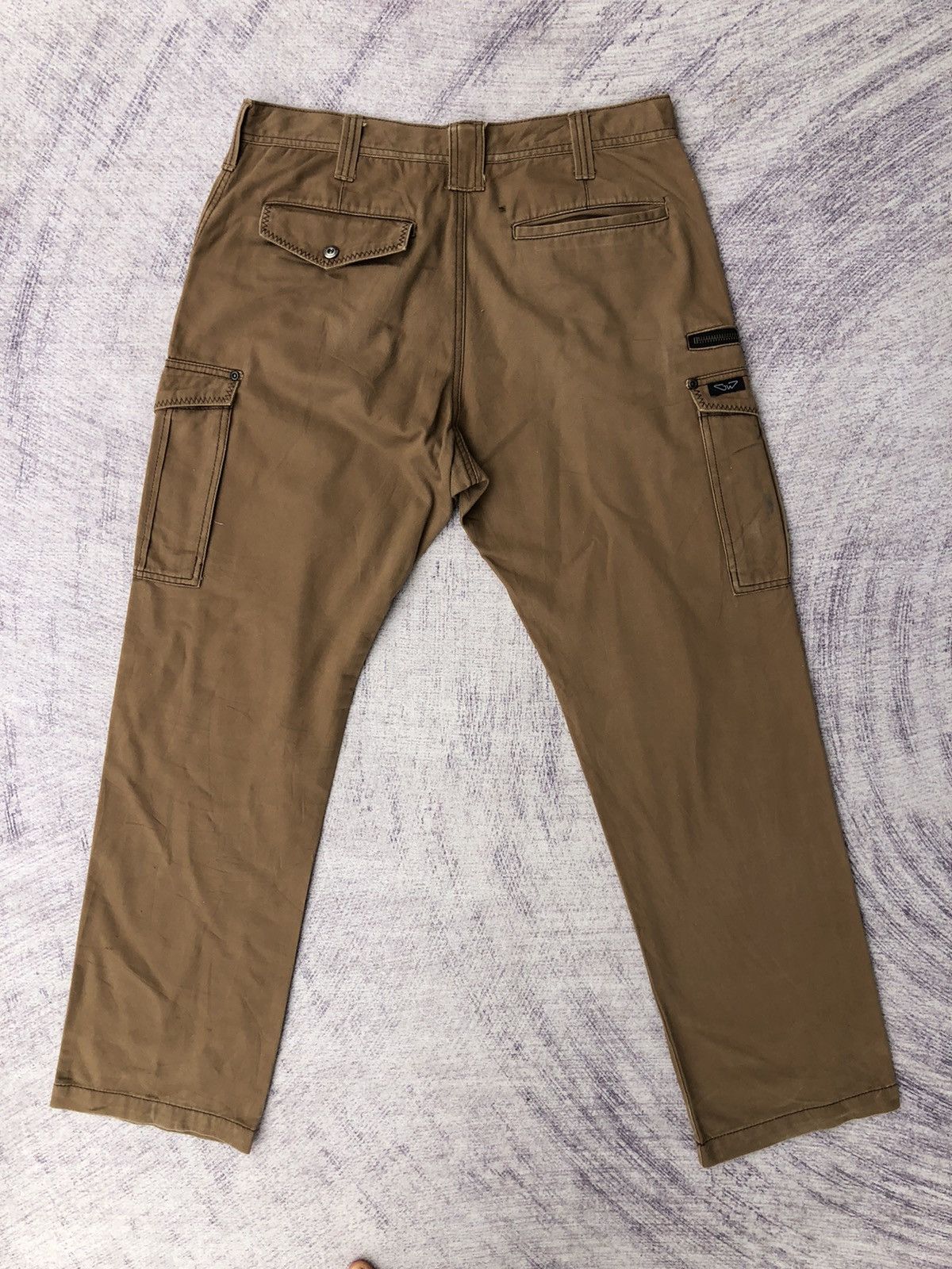 Designer × Japanese Brand y2k Brown Cargo Multipocket Tactical Utility Pants Size US 32 / EU 48 - 14 Thumbnail