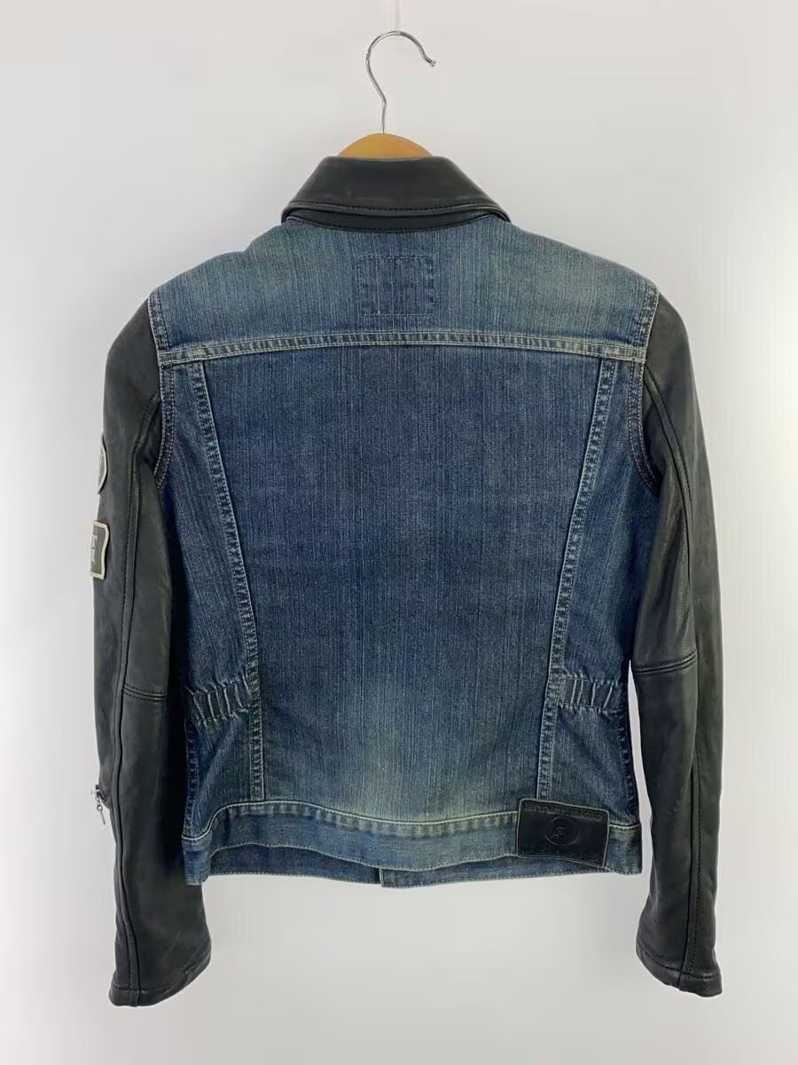 Hysteric Glamour Hybrid Leather Sleeve Patch Denim Jacket Size M / US 6-8 / IT 42-44 - 2 Thumbnail