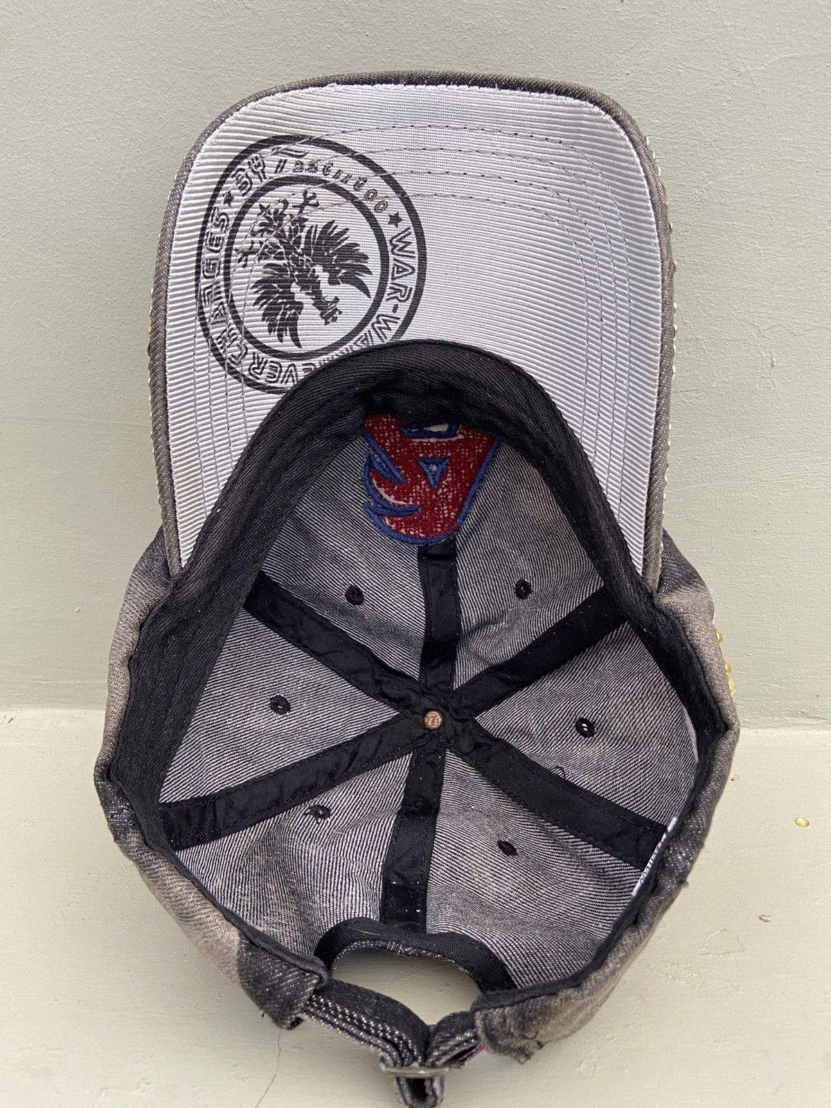 If Six Was Nine 2000s t2cap denim washed cap Size ONE SIZE - 8 Thumbnail