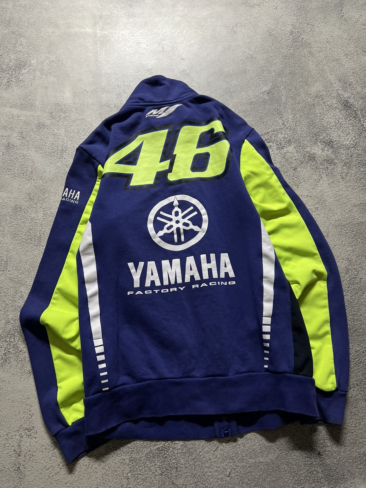 Vintage × Yamaha Vintage Y2k Yamaha💙 Factory Racing Over Print Zip Sweatshirt Size US XS / EU 42 / 0 - 8 Thumbnail