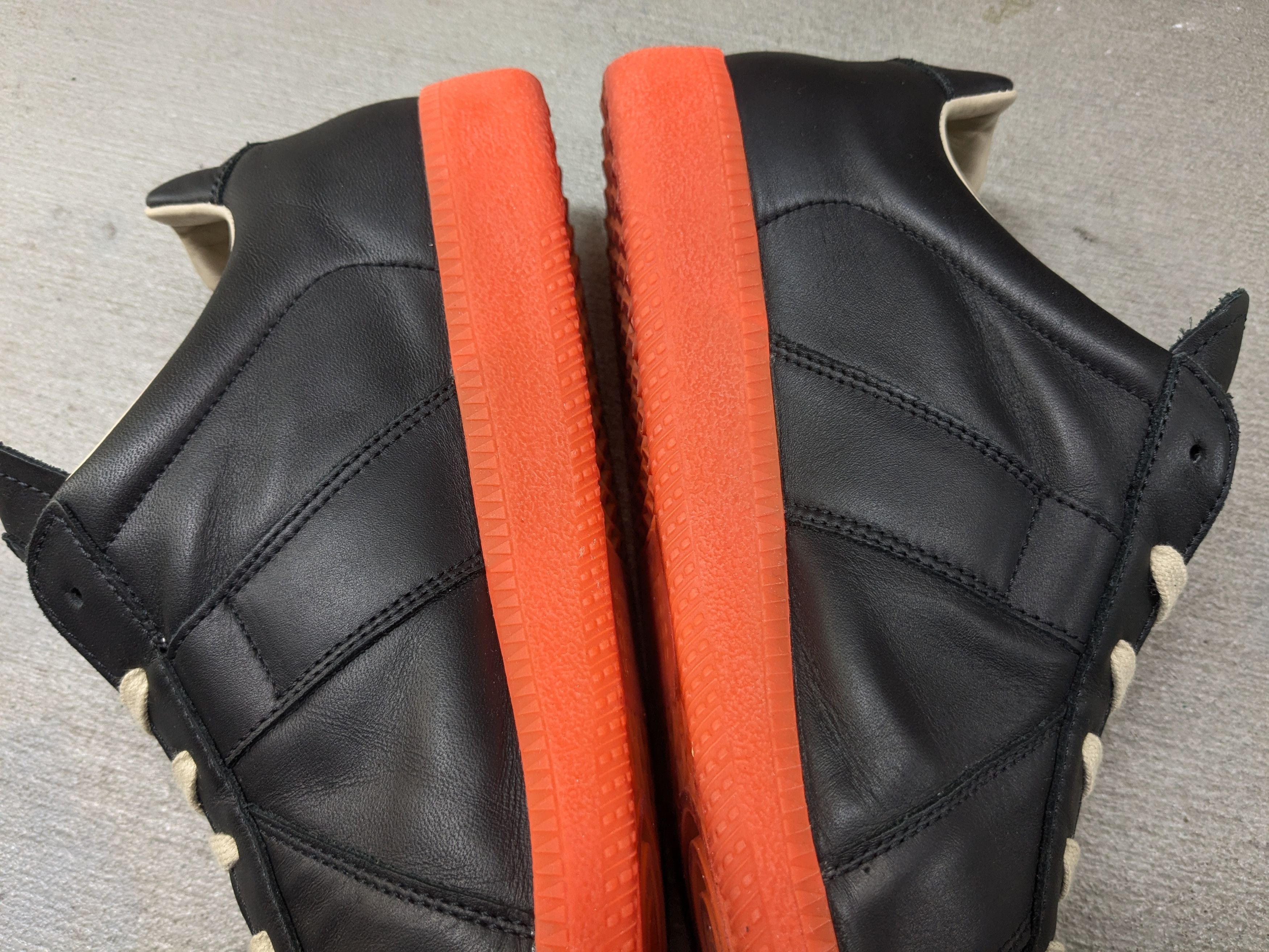 Maison Margiela Maison Margiela GAT Replica Black Orange 9 42 Leather Size US 9 / EU 42 - 12 Thumbnail