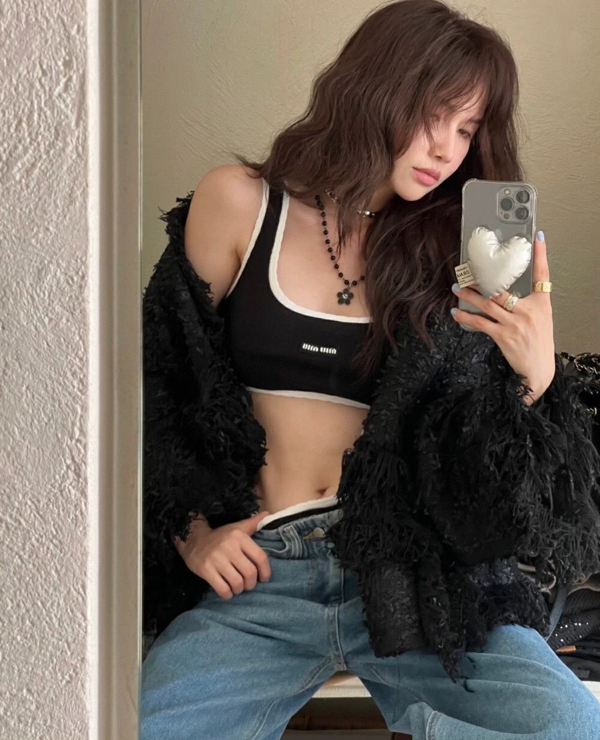 Miu Miu Miumiu new black camisole top S Size S / US 4 / IT 40 - 1 Thumbnail