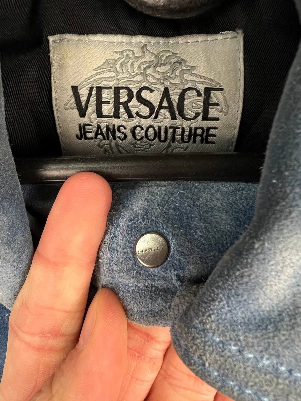 Versace × Versace Jeans Couture × Vintage Versace Jeans Couture leather vintage jacket size XS Size XS / US 0-2 / IT 36-38 - 9 Thumbnail