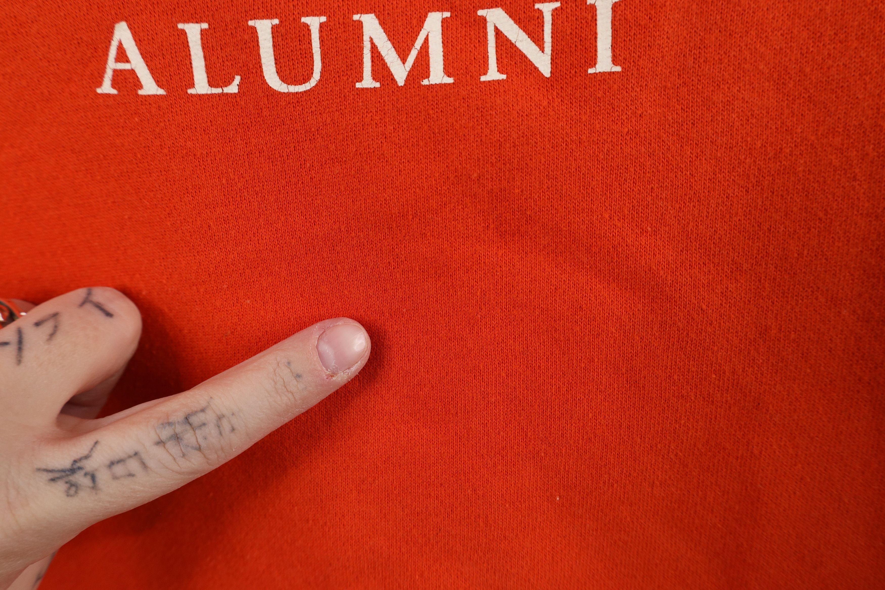 Vintage Vintage 90s Bowling State University Alumni Hoodie Orange Size US XXL / EU 58 / 5 - 5 Thumbnail