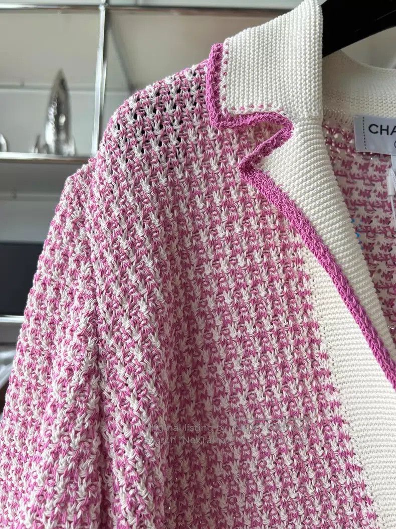 Chanel Chanel 22P Early Spring Preview Pink Purple White Fine Pla Size XS / US 0-2 / IT 36-38 - 3 Thumbnail