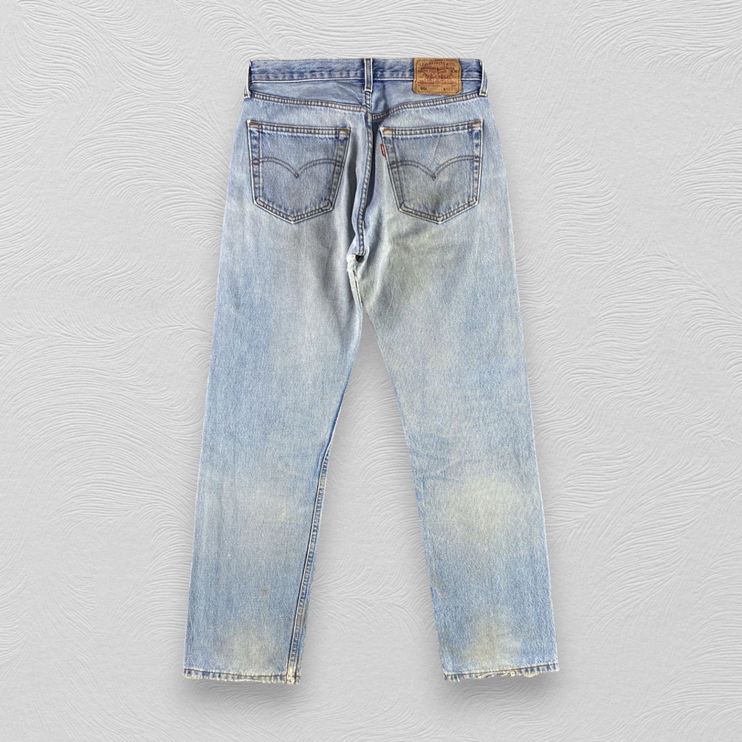 Levi's Vintage 90s Levis 501 Jeans Stone Wash Denim KJ3366 Size US 30 / EU 46 - 2 Thumbnail