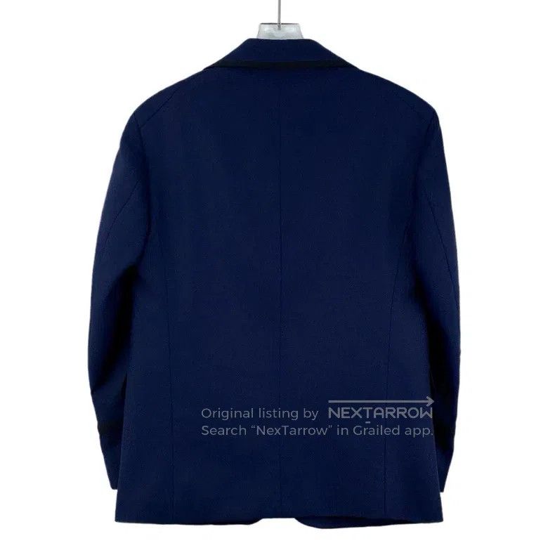 Gucci Gucci Dark blue logo anchor metal buckle lapel long-sleeve Size 48R - 2 Thumbnail