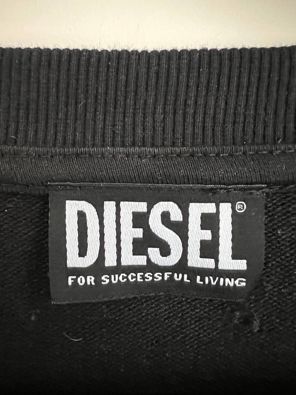 Diesel Diesel black men's sweatshirt with big logo size XL Size US L / EU 52-54 / 3 - 5 Thumbnail