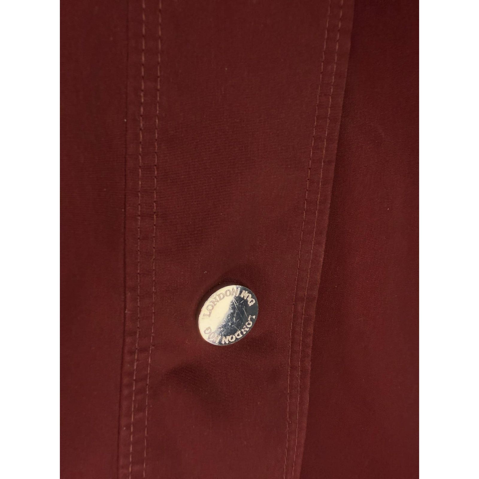 Other London Fog Belted Hooded Trench Coat Burgundy Med Size M / US 6-8 / IT 42-44 - 2 Thumbnail