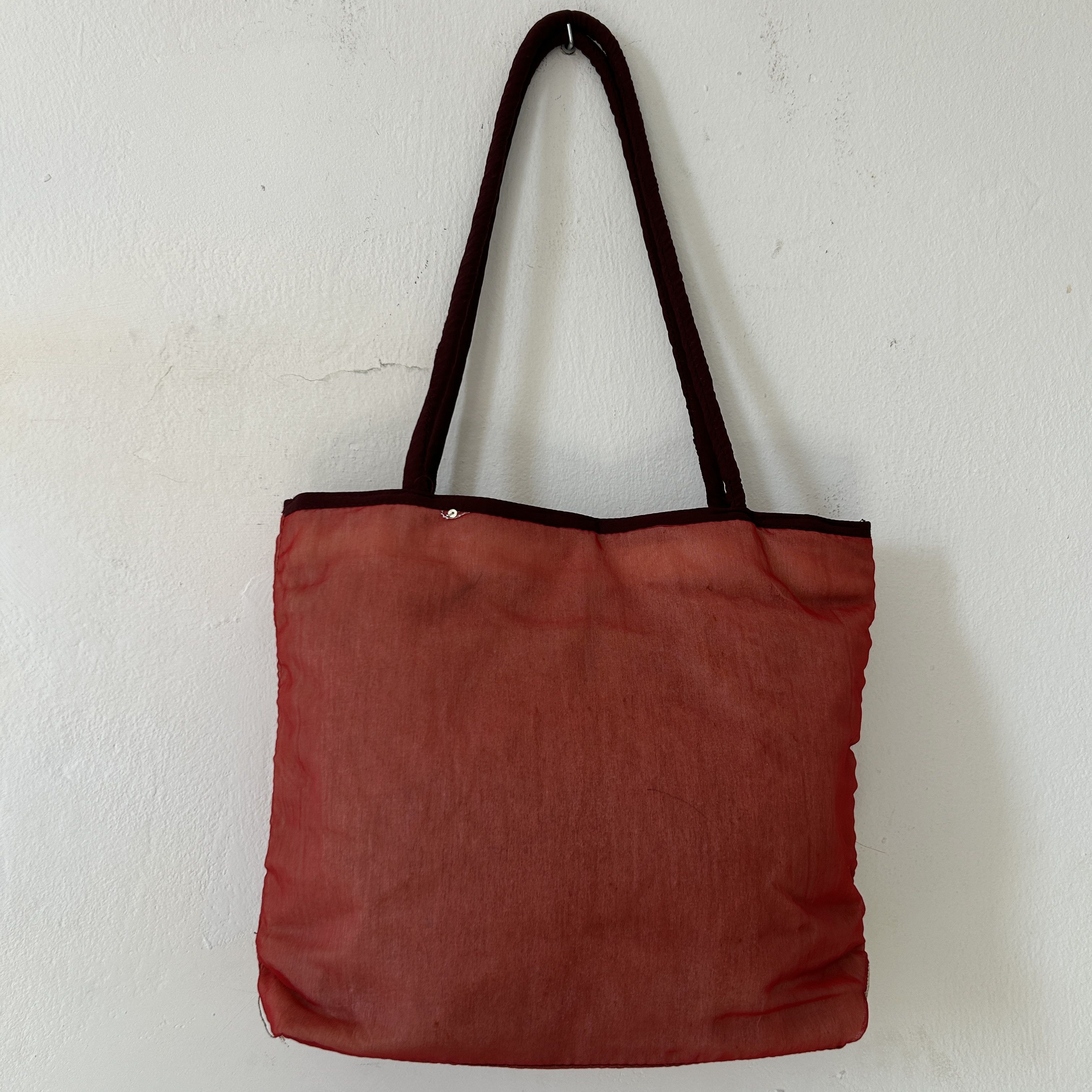 Vintage Vintage Y2K Red Mesh Shoulder Bag Size ONE SIZE - 8 Thumbnail