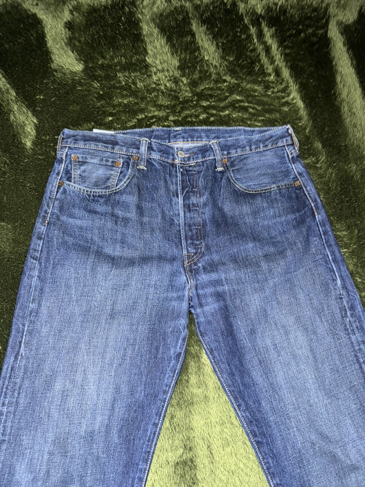 Levi's [W36/L34] Levis 501 Ct leather label washed denim pants Size US 36 / EU 52 - 5 Thumbnail