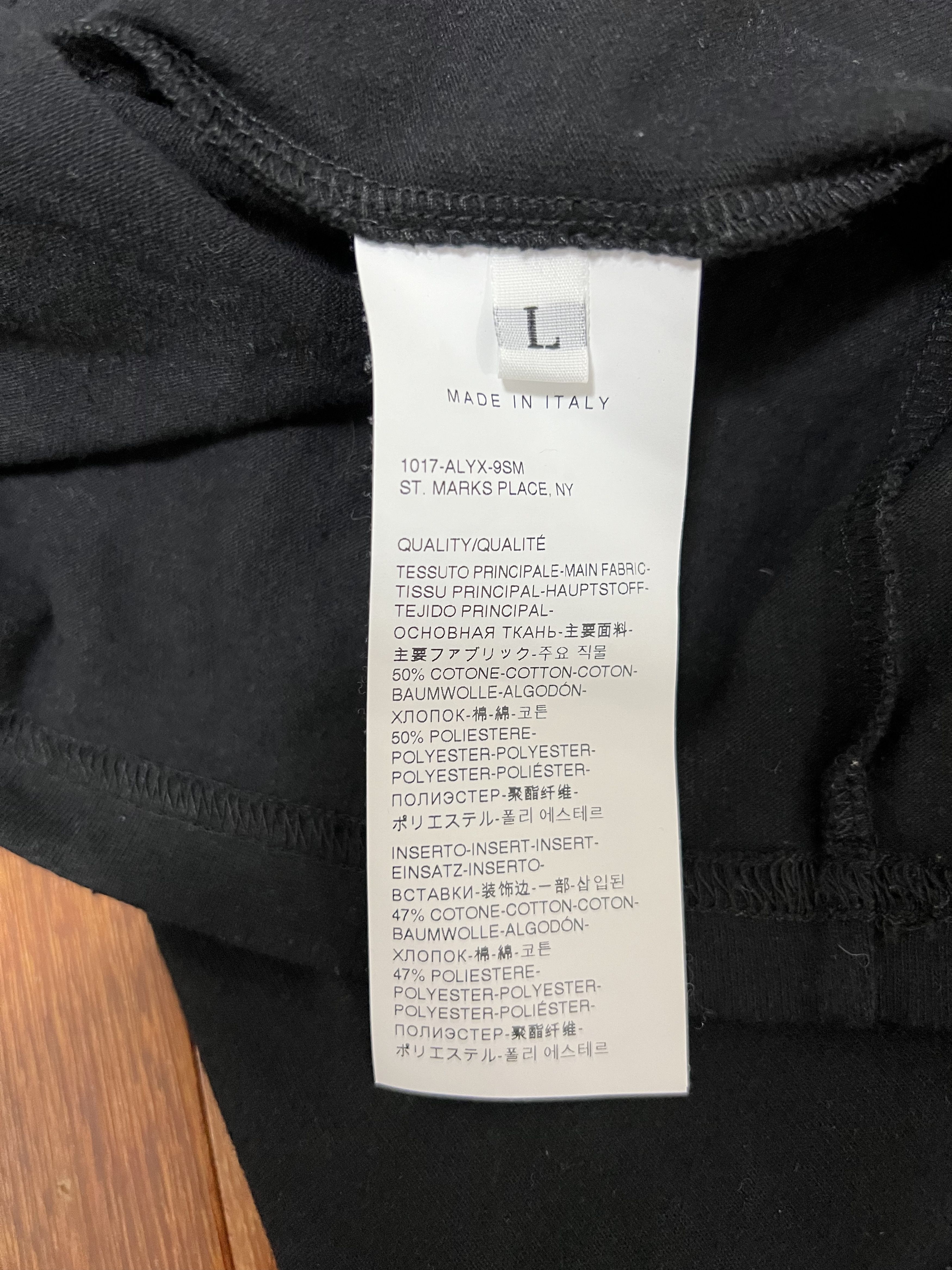 1017 ALYX 9SM × Alyx 💚 FW19 Alyx Ex Nihilo Collection Logo Black Tee Large Size US L / EU 52-54 / 3 - 8 Thumbnail