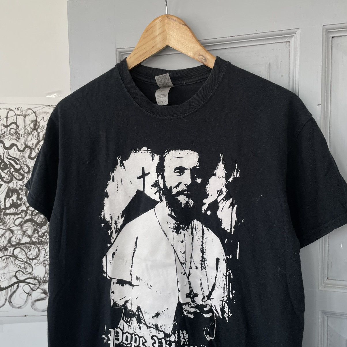 Band Tees Vintage Burzum Pope Vikernes Black Metal T-shirt Size US M / EU 48-50 / 2 - 5 Thumbnail
