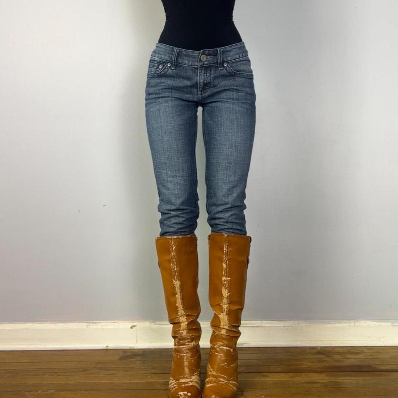 Seven 7 Seven7 y2k low rise skinny jeans Size 27" / US 4 / IT 40 - 1 Thumbnail