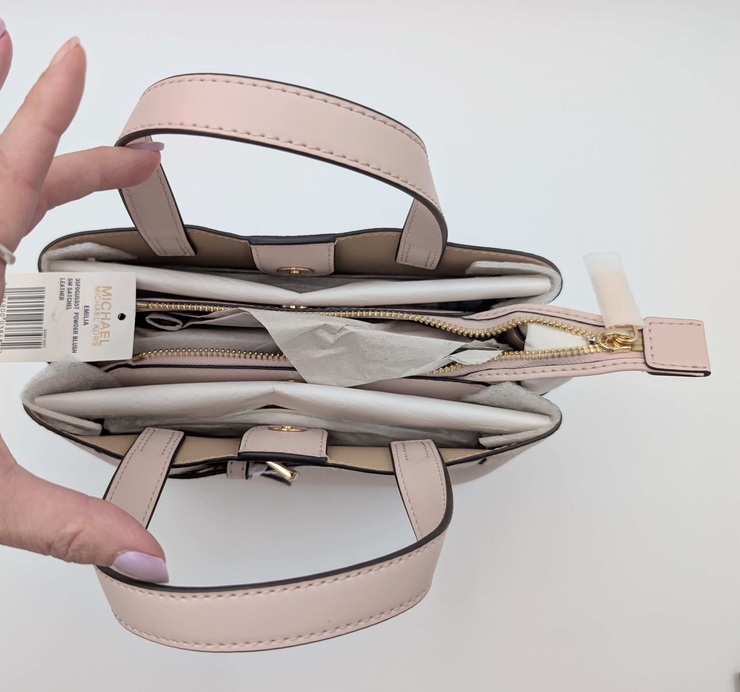 Michael Kors MK Emilia Pink Pebbled Leather Crossbody w/Shoulder Strap Size ONE SIZE - 3 Thumbnail