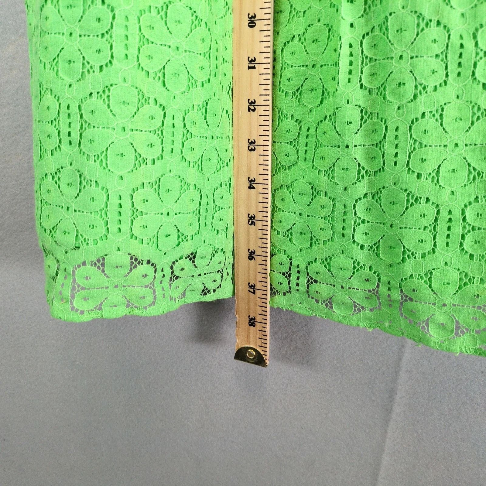 Lilly Pulitzer Lilly Pulitzer Posey Green Daisy Lane Lace Fit & Flare Dress Size M / US 6-8 / IT 42-44 - 7 Thumbnail