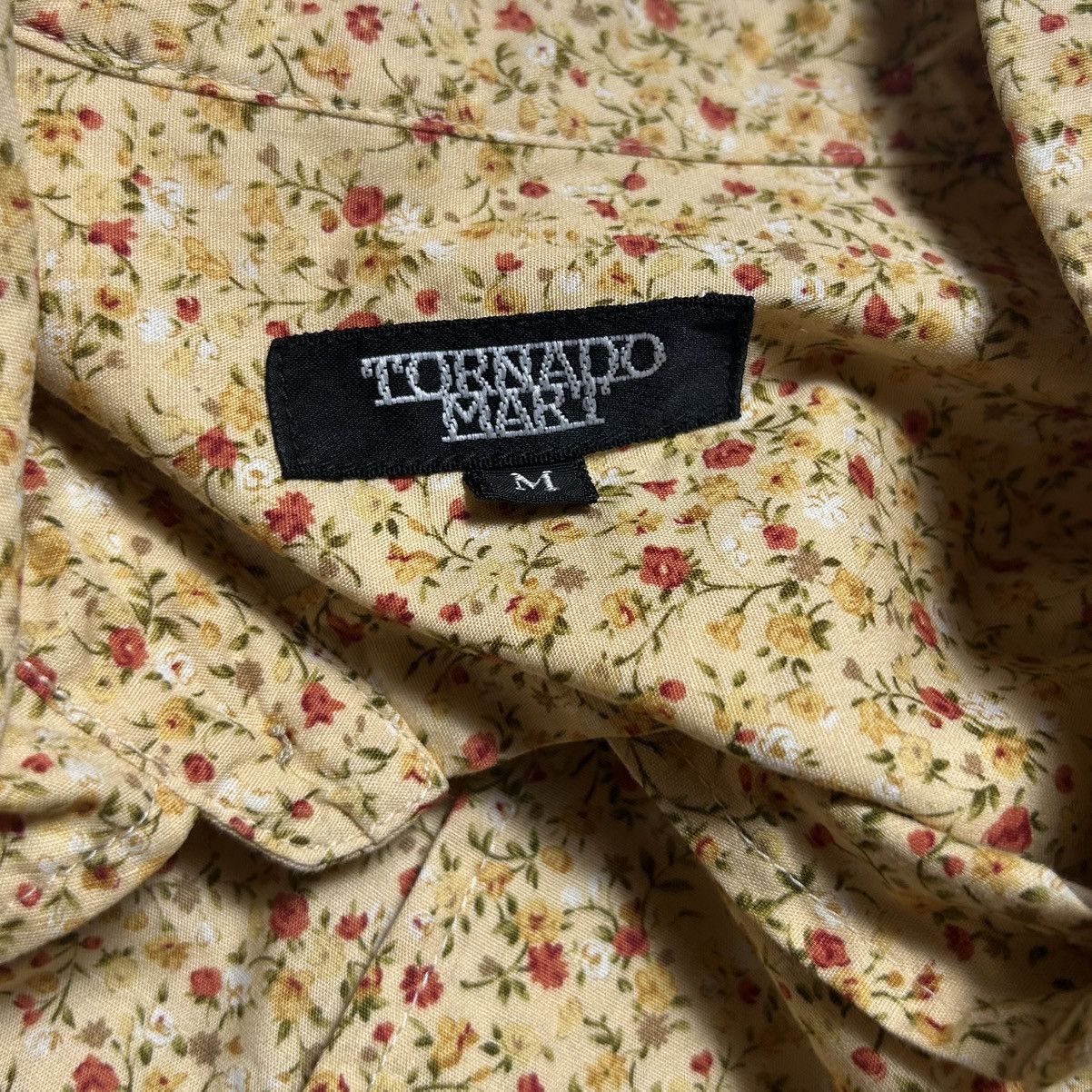 Tornado Mart Tornado Mart Flowers Monogram Button Up Shirt Size M / US 6-8 / IT 42-44 - 4 Thumbnail