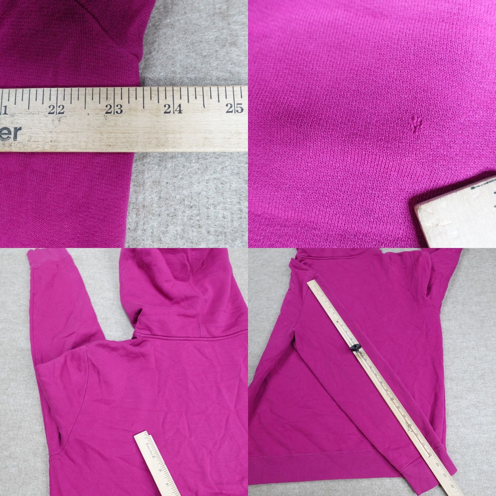 Yves Saint Laurent Nike Yves Saint Laurent Mens Sweater Large Pink Purple Hoodie Spellout Made in Italy Size US L / EU 52-54 / 3 - 10 Thumbnail