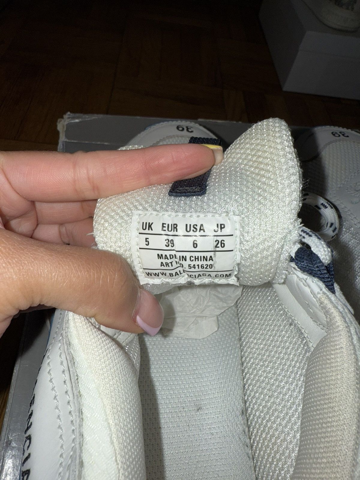 Balenciaga Balenciaga Triple S Sneaker - White / Blue / Green Size US 6 / EU 39 - 12 Thumbnail