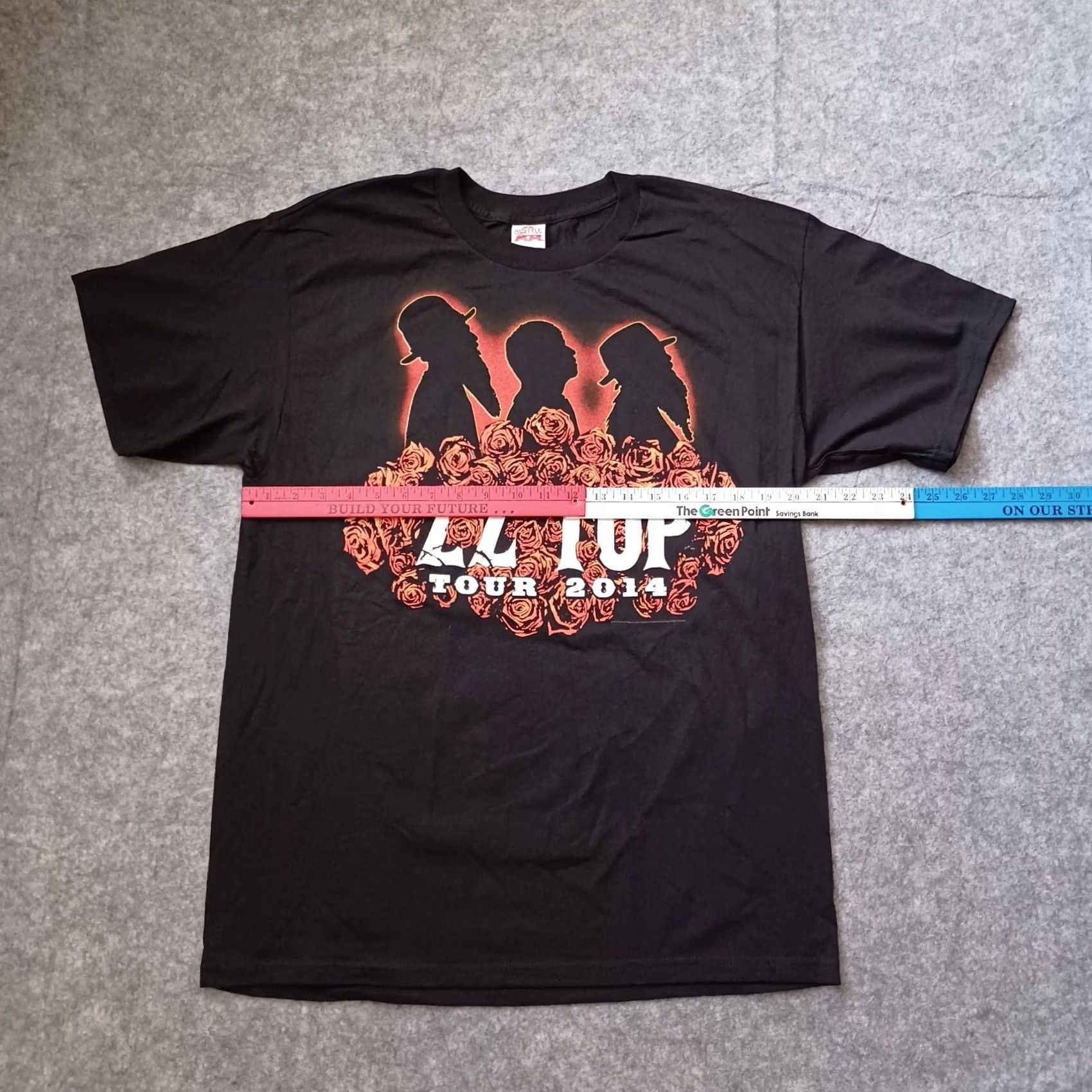 Vintage ZZ Top T Shirt Mens Large Black Southern Blues Tour 2014 Rock Licensed Alstyle Size US L / EU 52-54 / 3 - 4 Thumbnail