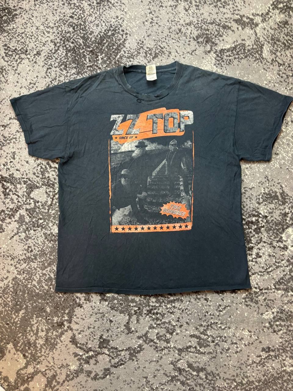 Band Tees × Vintage Y2K Zz Top Since 69 Tres Hombres Distressed Band T Shirt Size US XL / EU 56 / 4 - 1 Thumbnail
