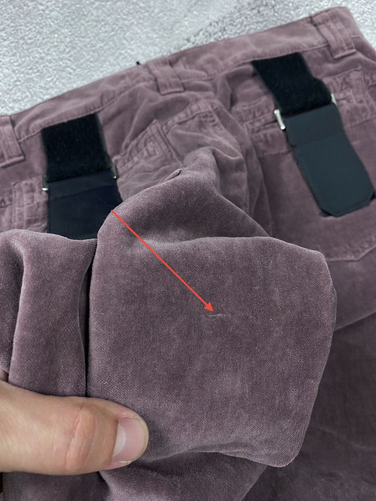 Dolce & Gabbana × Vintage Dolce Gabbana Runway 2003 Velvet Velour Bondage Womens Pants Size 28" / US 6 / IT 42 - 20 Thumbnail