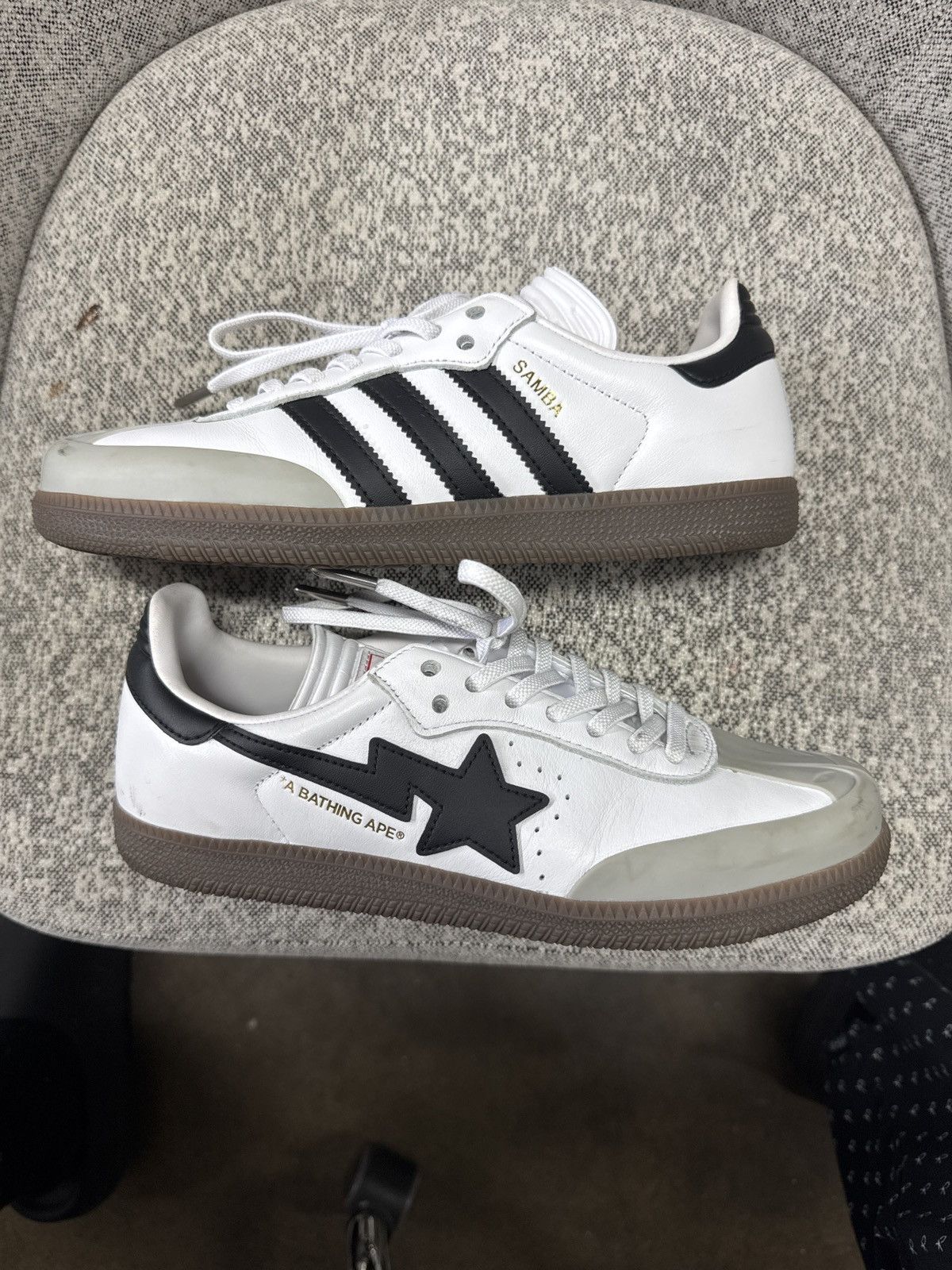 Adidas × Bape Adidas bape sambas Size US 7.5 / EU 40-41 - 4 Thumbnail