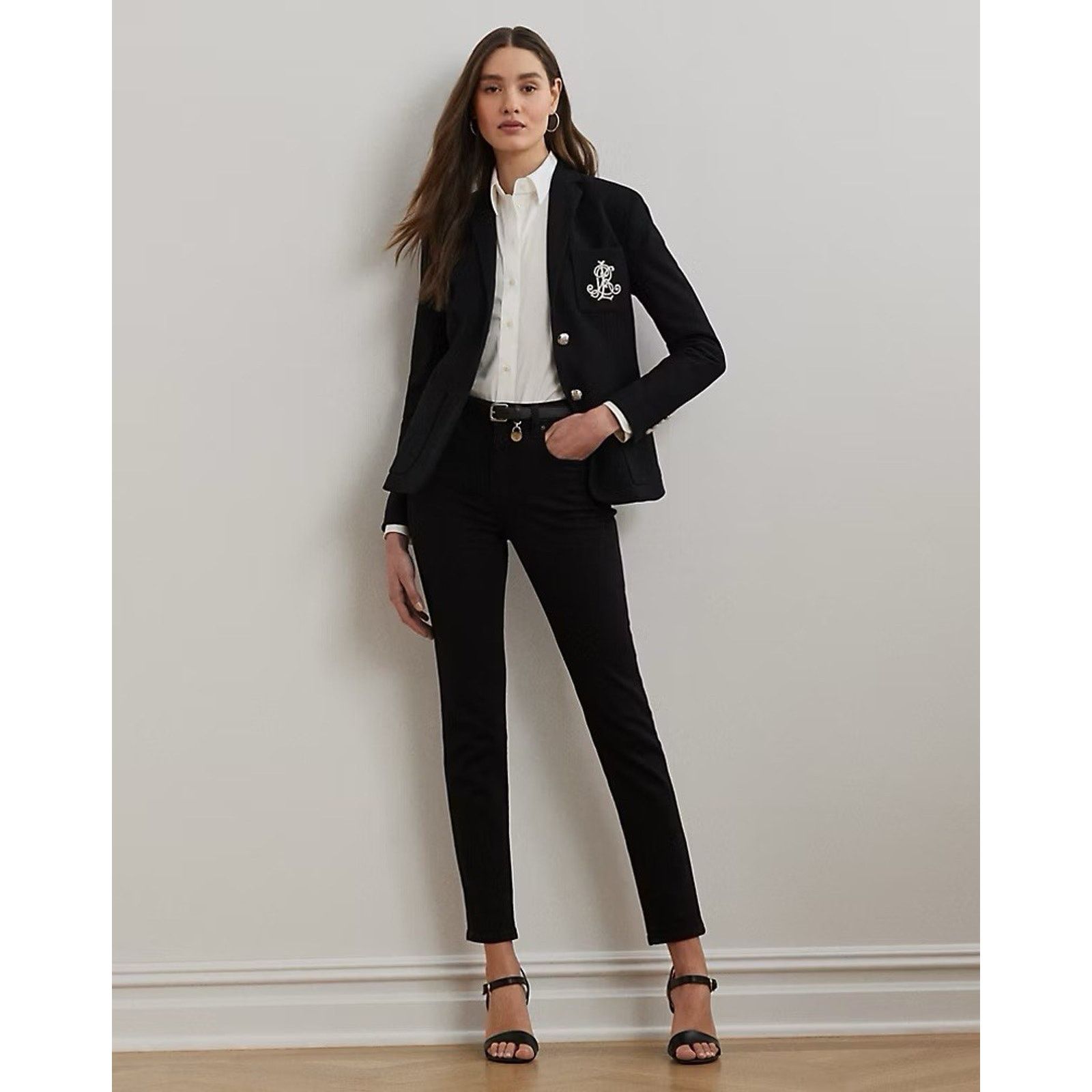 Lauren Ralph Lauren NWT Ralph Lauren Polo Women's Bullion Jacquard Blazer Black Size M / US 6-8 / IT 42-44 - 10 Thumbnail