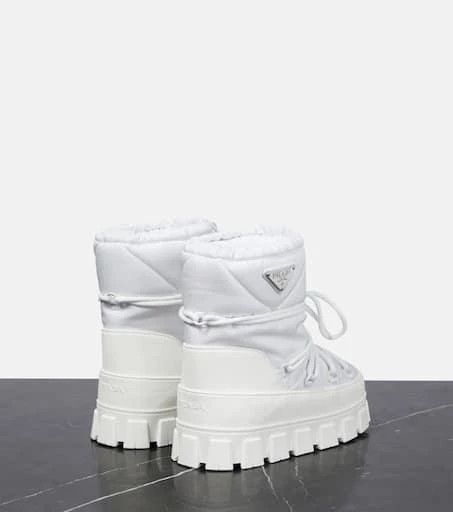 Prada o1B3y1r0426 Platform Snow Boots in White Size US 8 / IT 38 - 3 Thumbnail