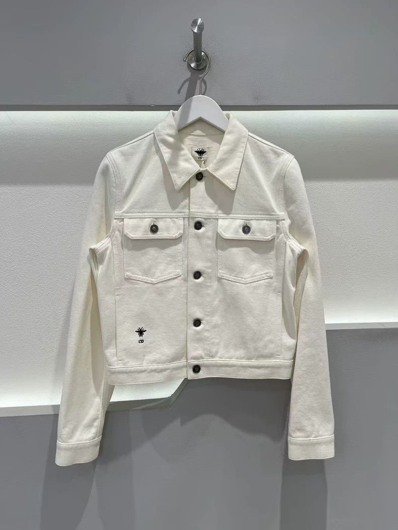 Dior Dior Denim Jacket in Off-White Color-dmc Size US M / EU 48-50 / 2 - 1 Thumbnail