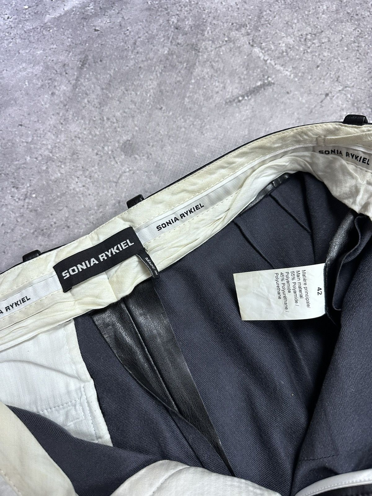 Sonia Rykiel × Vintage Sonia Rykiel Paris Black Trousers Size 28" / US 6 / IT 42 - 4 Thumbnail