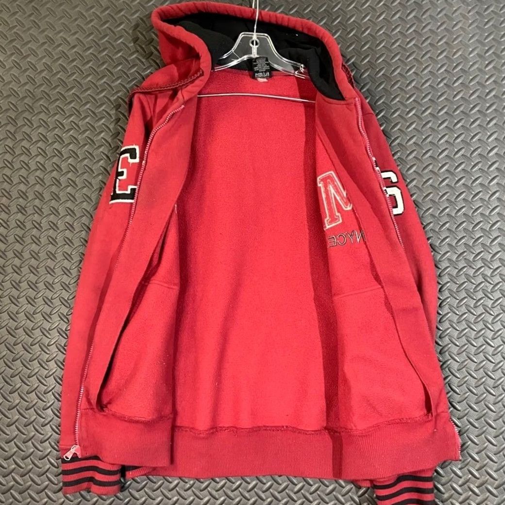 Enyce VINTAGE ENYCE Red E Miami Full Zip Hoodie Sweatshirt Men XL Hip Hop Mens Size US XL / EU 56 / 4 - 3 Thumbnail