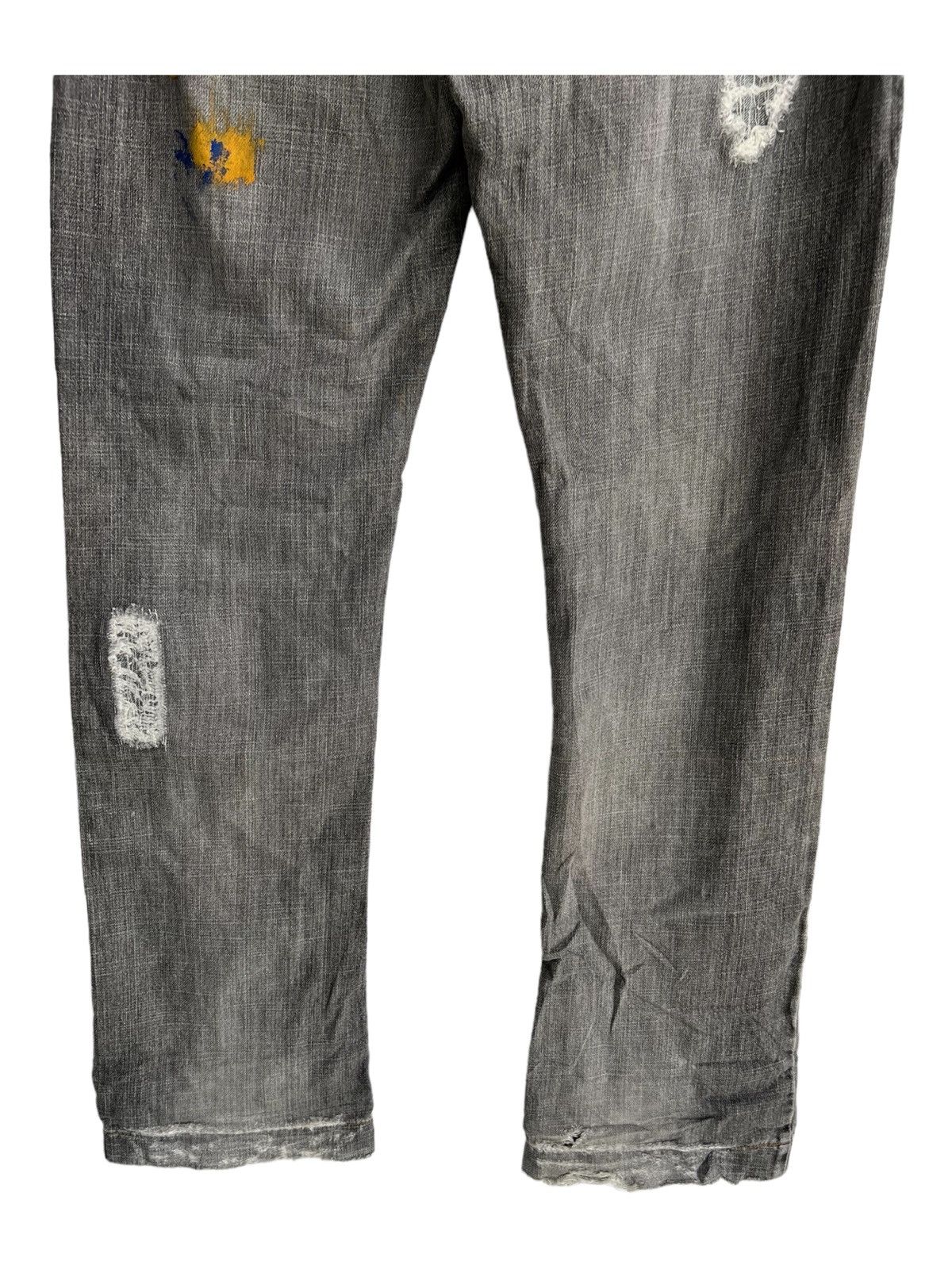 Dolce & Gabbana ARCHIVE D&G Sashiko Boro Runway Damaged Dirty Jeans Denim Size US 32 / EU 48 - 14 Thumbnail