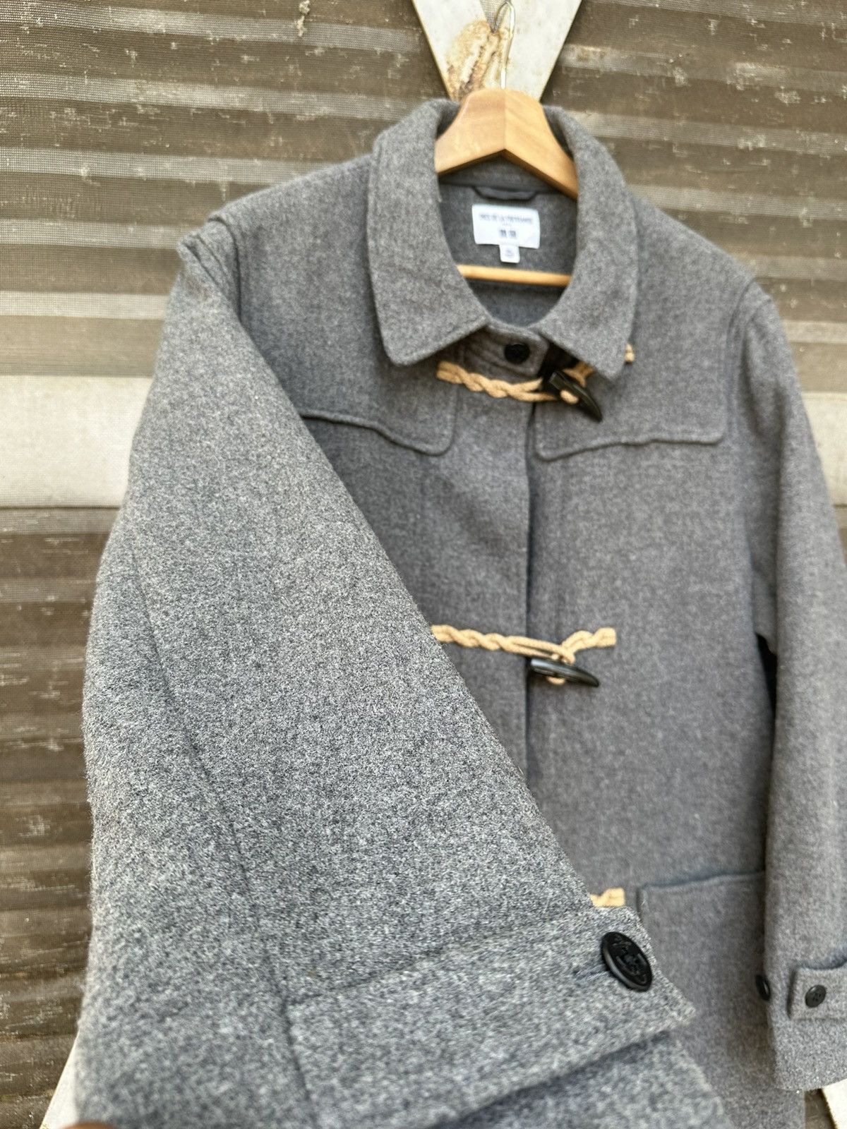 Japanese Brand 👹UNIQLO INES DE LA FRESSANGE 100% WOOL DUFFLE JACKET Size US XL / EU 56 / 4 - 6 Thumbnail
