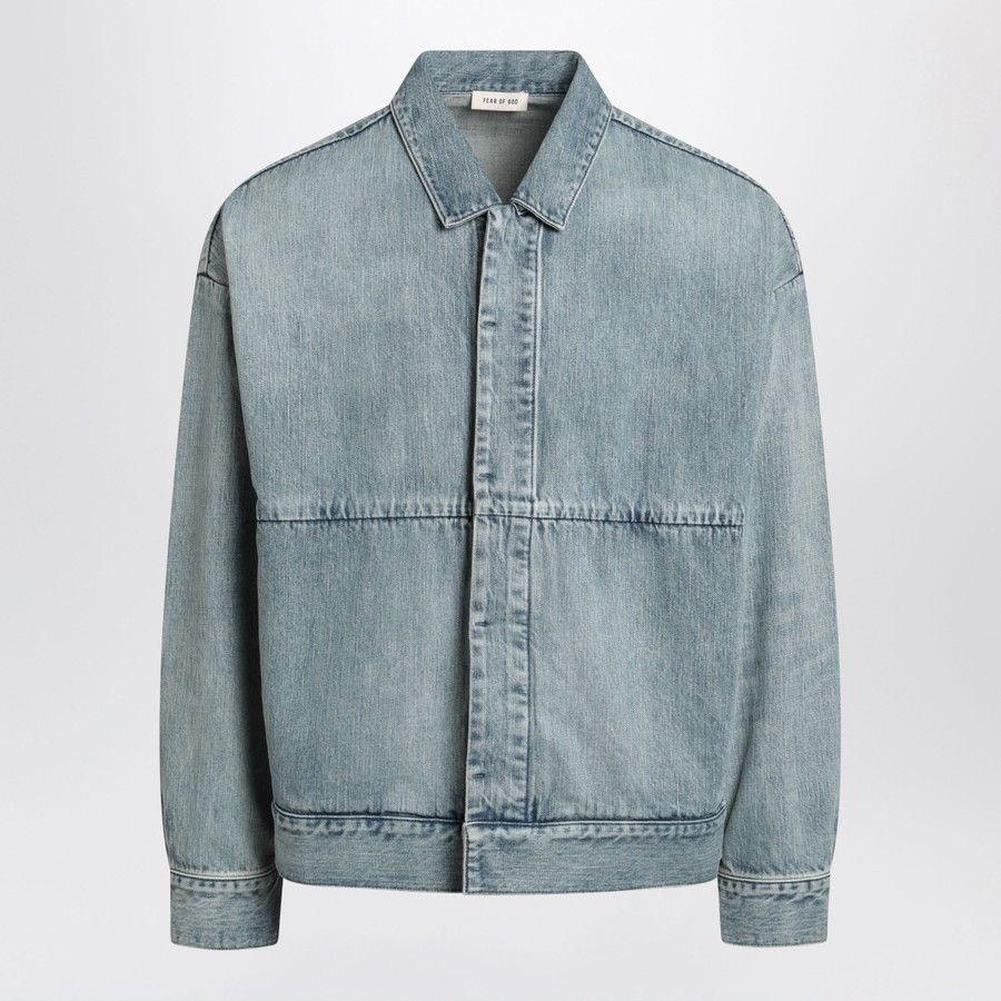 Fear of God o1d2blof0226 Denim Jacket in Light Blue Size US M / EU 48-50 / 2 - 1 Thumbnail