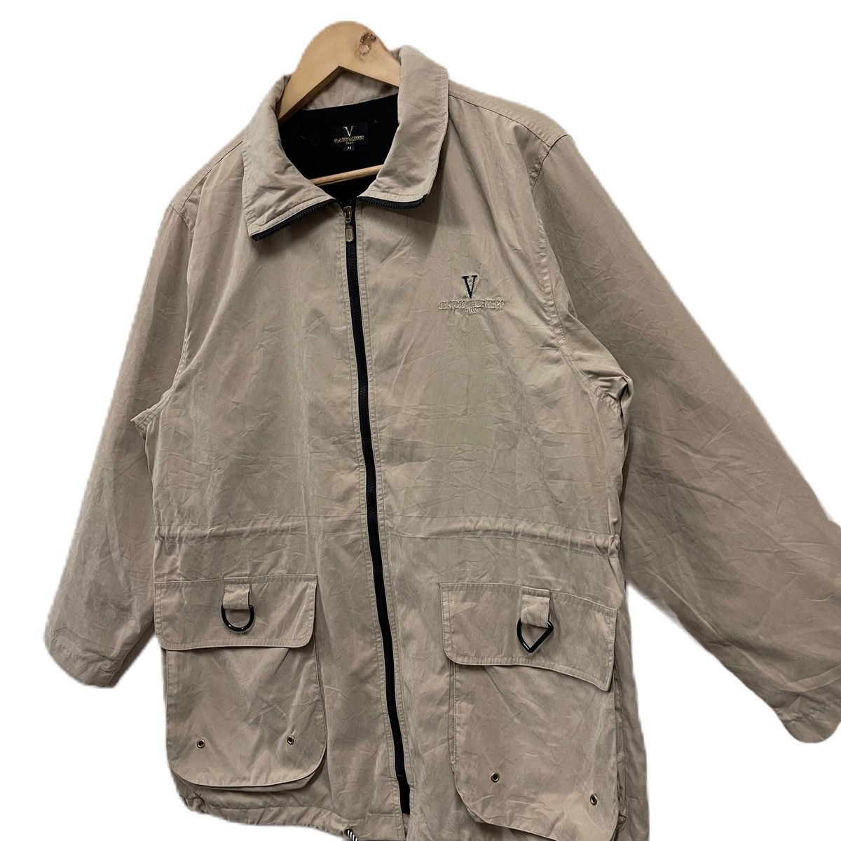 Japanese Brand Vintage Claudio Valentino nylon jacket Size US L / EU 52-54 / 3 - 2 Thumbnail